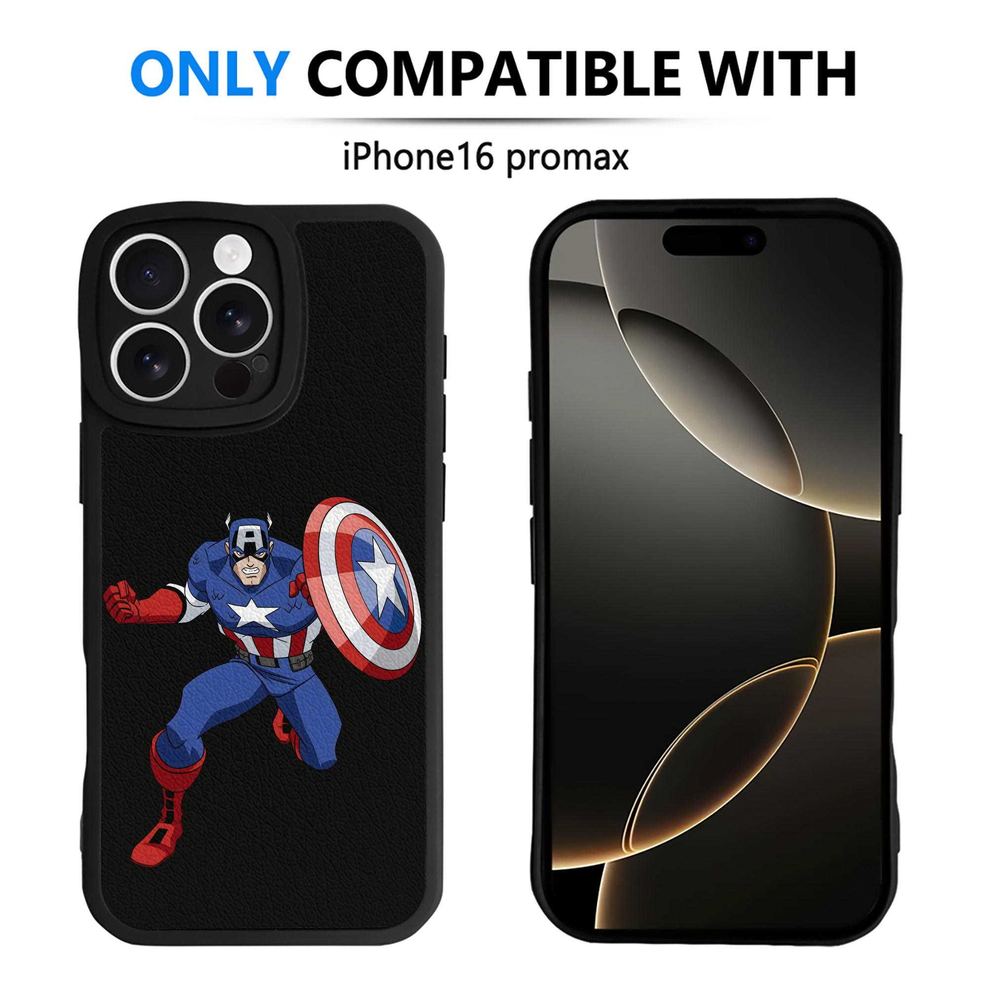 （画像用） アベンジャーズ The Avengers 【iPhone 16シリーズ対応】シリコンスマホケース（レザー調） 材質：シリコン
